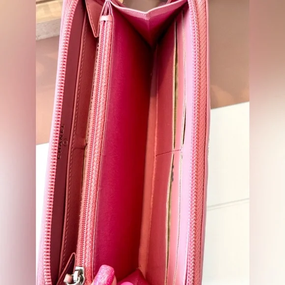 Pink Chanel Camellia Flower Zippy Wallet - Picture 10 of 16